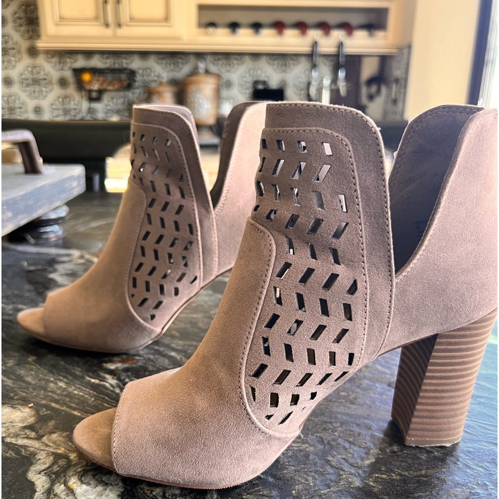 Madden Girl Bright Peep Toe Chop Out Booties - Picture 4 of 10